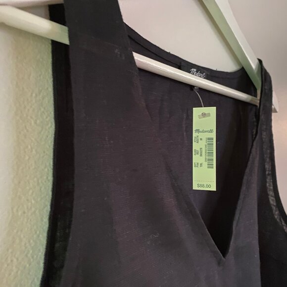 Madewell Linen Dress, Size M, NWT. - Picture 2 of 5